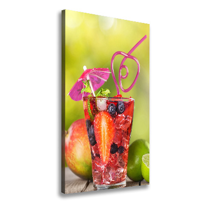 Wandbild vertikales Fruchtcocktail