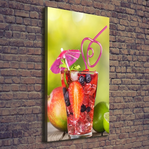 Wandbild vertikales Fruchtcocktail