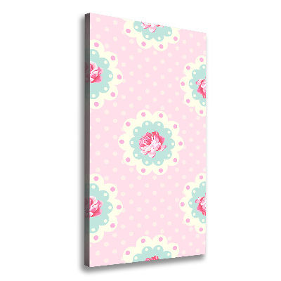 Foto auf leinwand vertikales Rosen