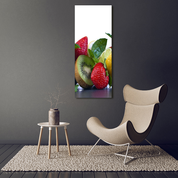 Foto leinwand vertikales Obst