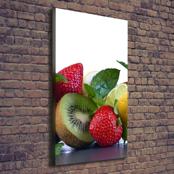 Foto leinwand vertikales Obst