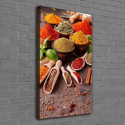 Wandbild vertikales Gewürze