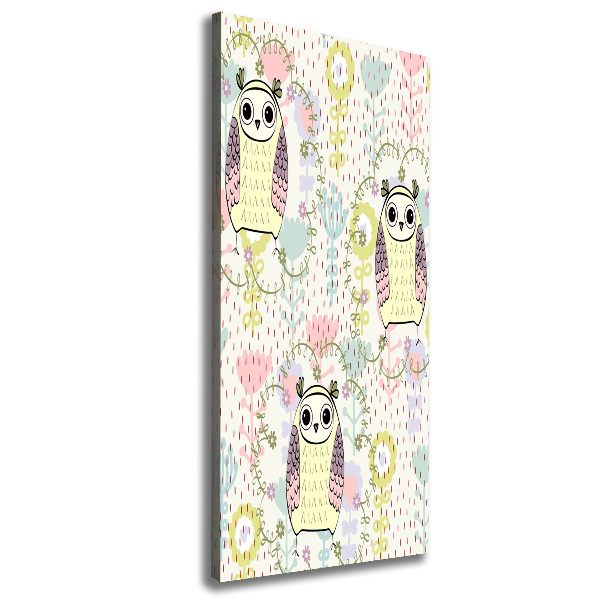 Wandbild vertikales Eulen