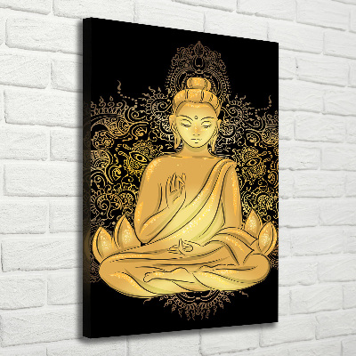 Foto auf leinwand vertikales Buddha und Mandala
