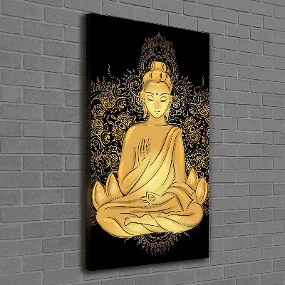 Foto auf leinwand vertikales Buddha und Mandala