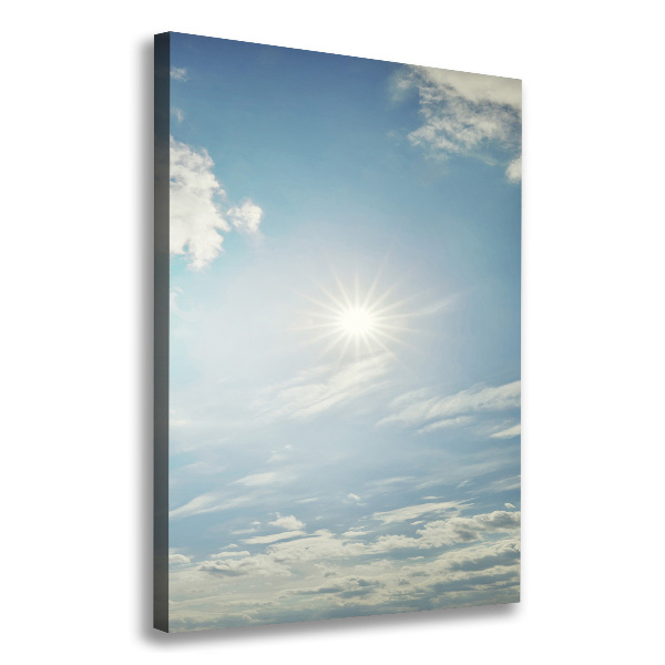 Foto auf leinwand vertikales Die Sonne am Himmel