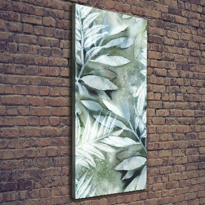 Wandbild vertikales Blätter