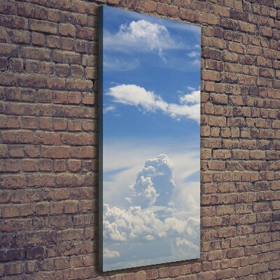 Foto leinwand vertikales Wolken am Himmel
