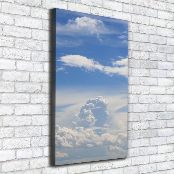 Foto leinwand vertikales Wolken am Himmel