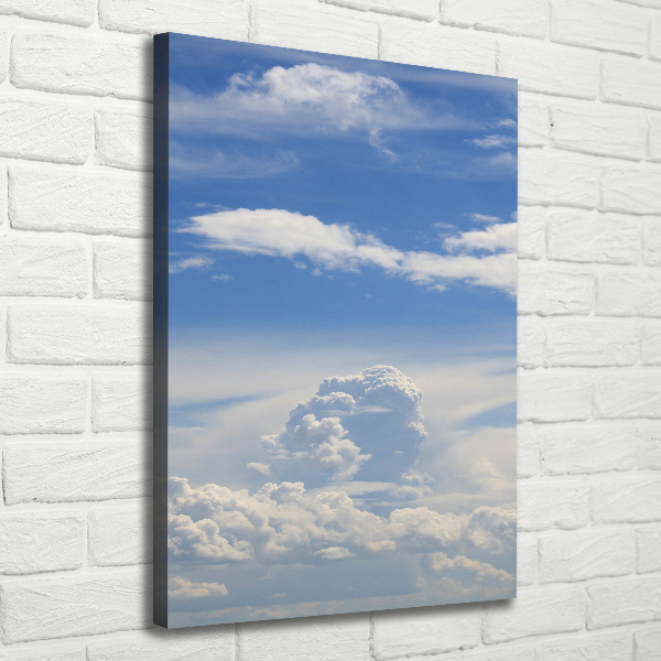 Foto leinwand vertikales Wolken am Himmel