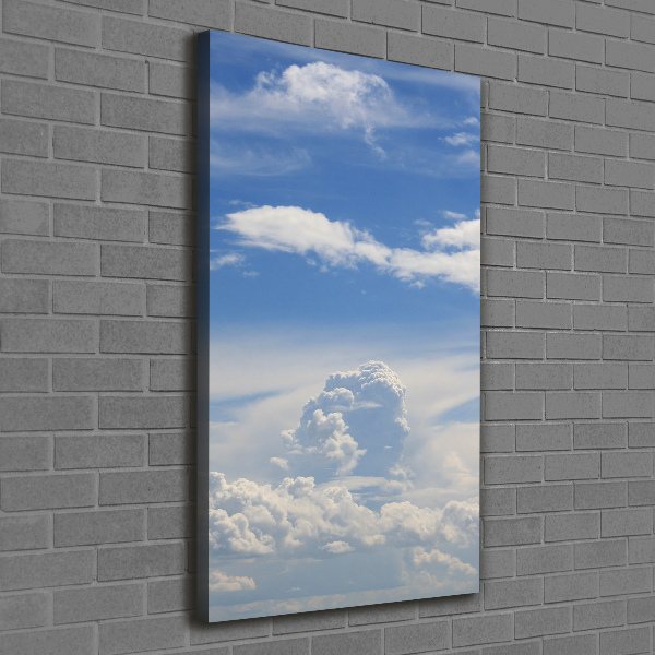 Foto leinwand vertikales Wolken am Himmel