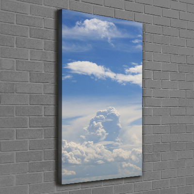 Foto leinwand vertikales Wolken am Himmel