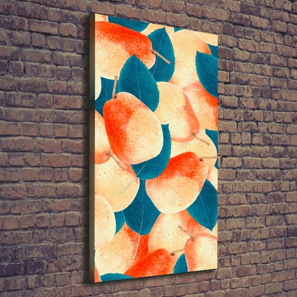 Foto leinwand vertikales Birnen