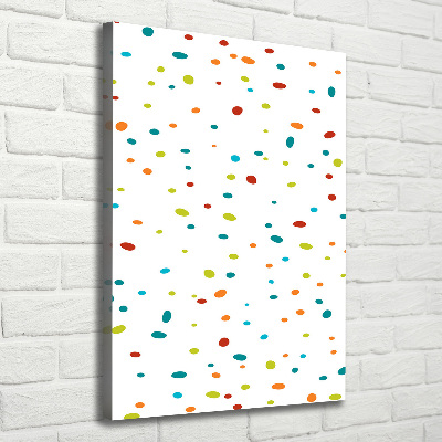 Wandbild vertikales Bunte Punkte