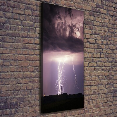 Wandbild vertikales Gewitter
