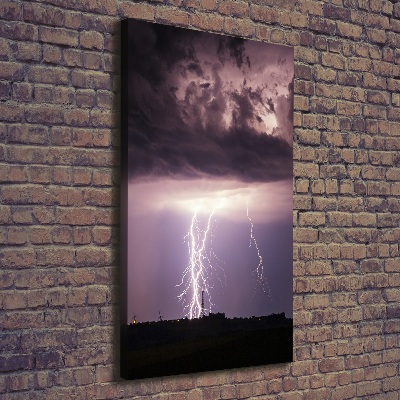 Wandbild vertikales Gewitter