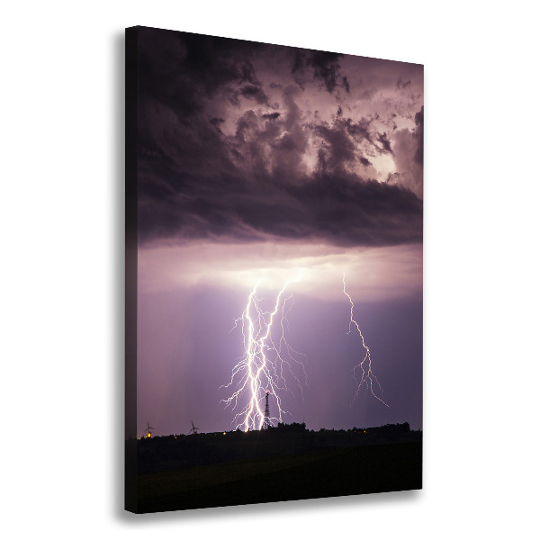 Wandbild vertikales Gewitter
