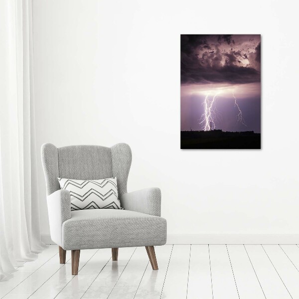 Wandbild vertikales Gewitter