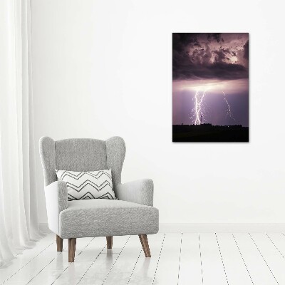 Wandbild vertikales Gewitter