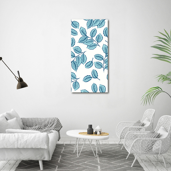 Wandbild vertikales Blätter