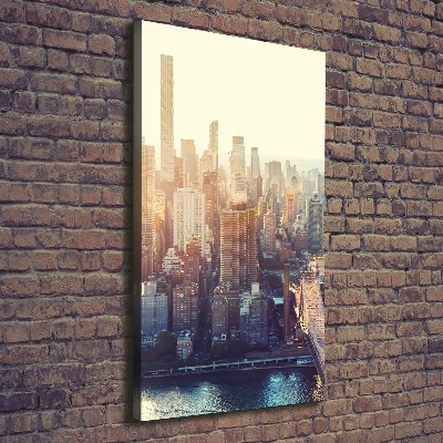 Foto leinwand vertikales New York aus der Vogelperspektive