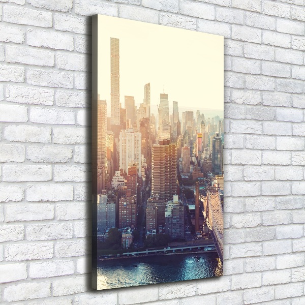 Foto leinwand vertikales New York aus der Vogelperspektive