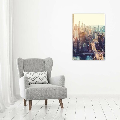 Foto leinwand vertikales New York aus der Vogelperspektive