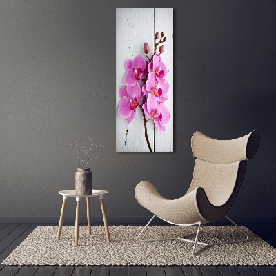 Foto auf leinwand vertikales Rosa Orchidee
