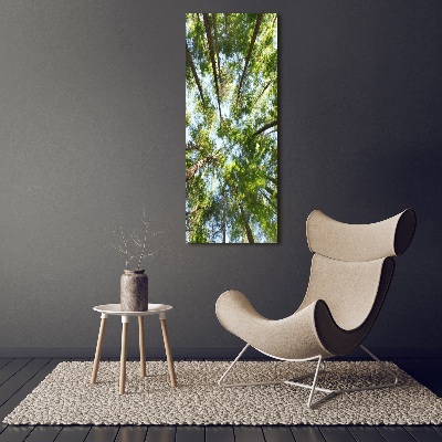 Foto auf leinwand vertikales Baumkrone