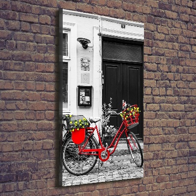 Wandbild vertikales Citybike