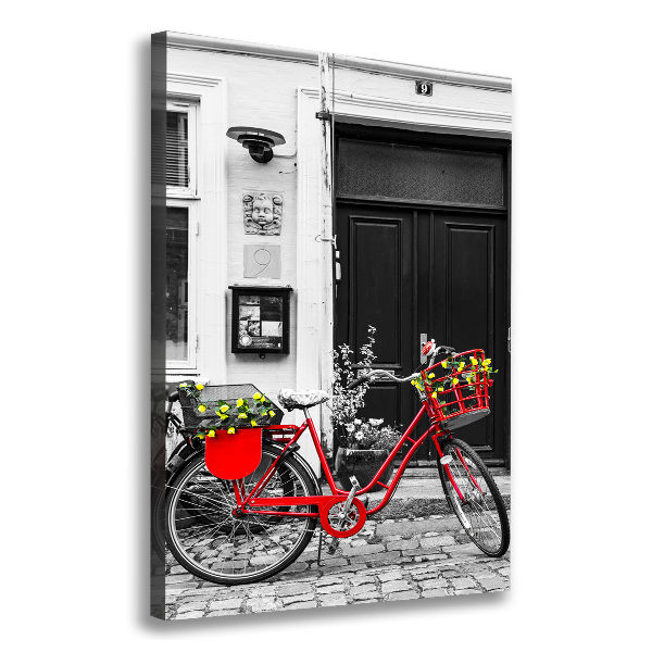 Wandbild vertikales Citybike