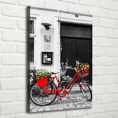 Wandbild vertikales Citybike