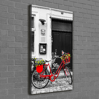 Wandbild vertikales Citybike