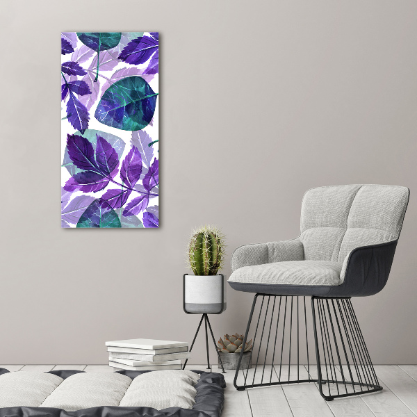 Foto leinwand vertikales Blätter