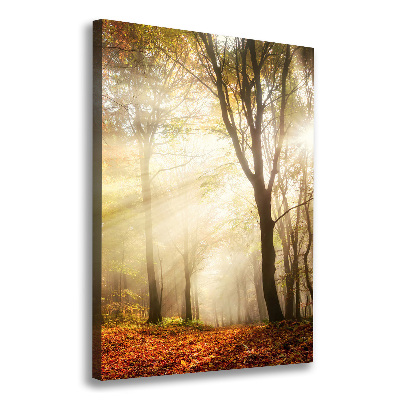 Wandbild vertikales Wald im Herbst