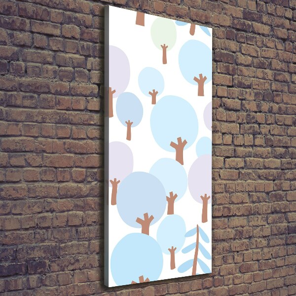 Foto auf leinwand vertikales Bäume