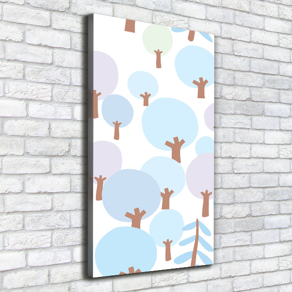 Foto auf leinwand vertikales Bäume