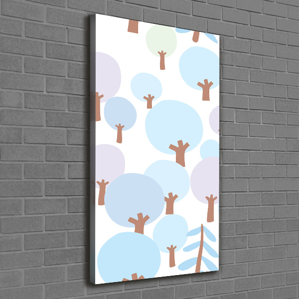 Foto auf leinwand vertikales Bäume