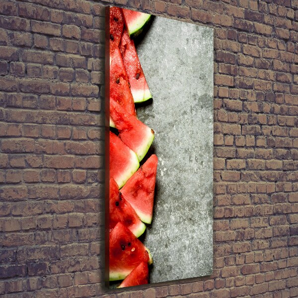 Foto auf leinwand vertikales Wassermelone