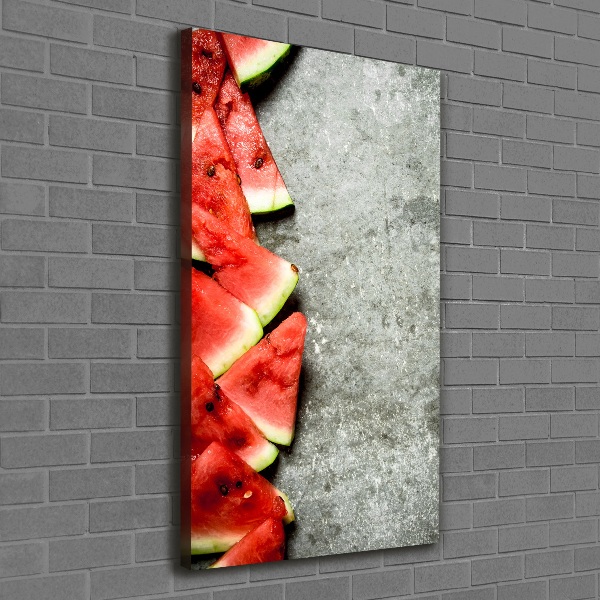 Foto auf leinwand vertikales Wassermelone