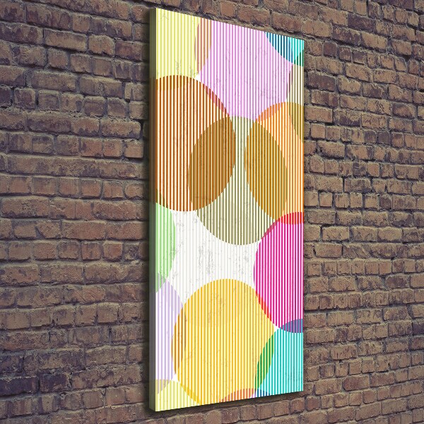 Foto leinwand vertikales Farbige Kreise