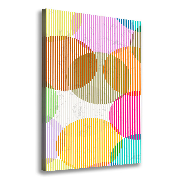 Foto leinwand vertikales Farbige Kreise