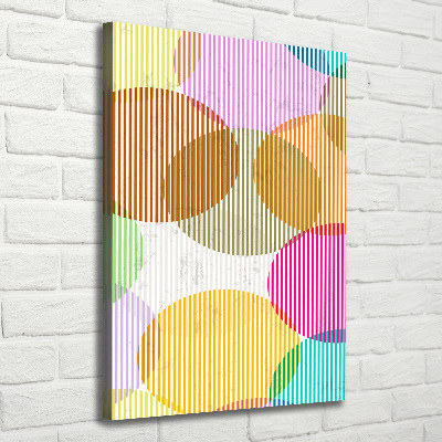 Foto leinwand vertikales Farbige Kreise