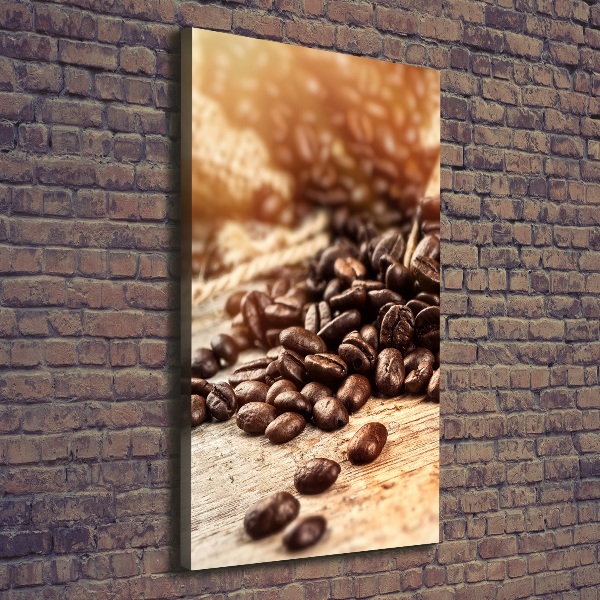 Wandbild vertikales Kaffeebohnen