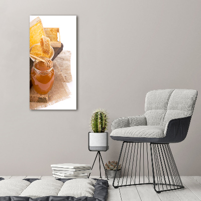 Wandbild vertikales Honigwaben