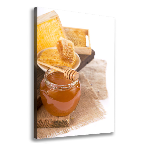Wandbild vertikales Honigwaben