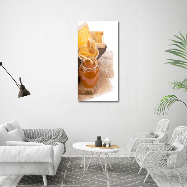 Wandbild vertikales Honigwaben