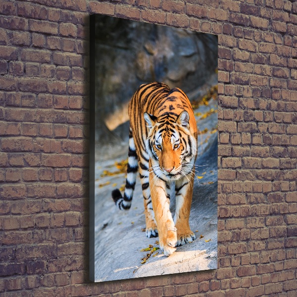 Wandbild vertikales Tiger