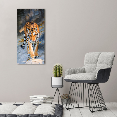 Wandbild vertikales Tiger