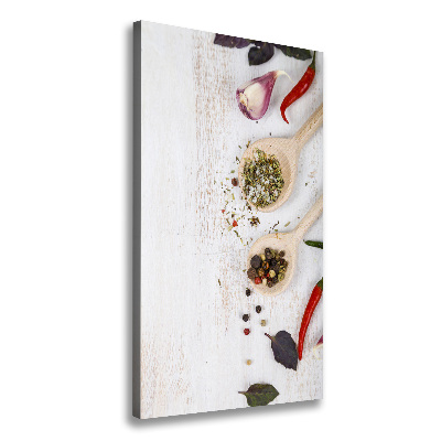 Foto auf leinwand vertikales Gemüse und Gewürze